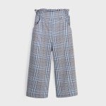 Calça culotte quadrados rapariga