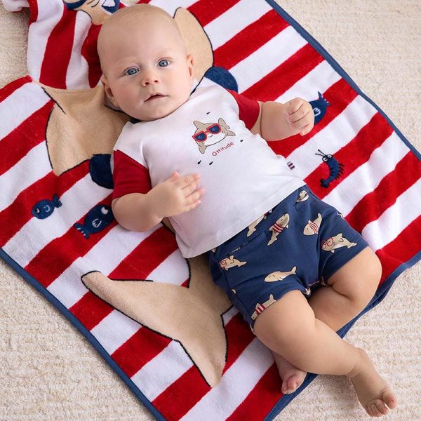 Conjunto calções estampado malha recém nascido menino - Image 1