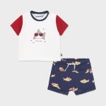 Conjunto calções estampado malha recém nascido menino - Image 2