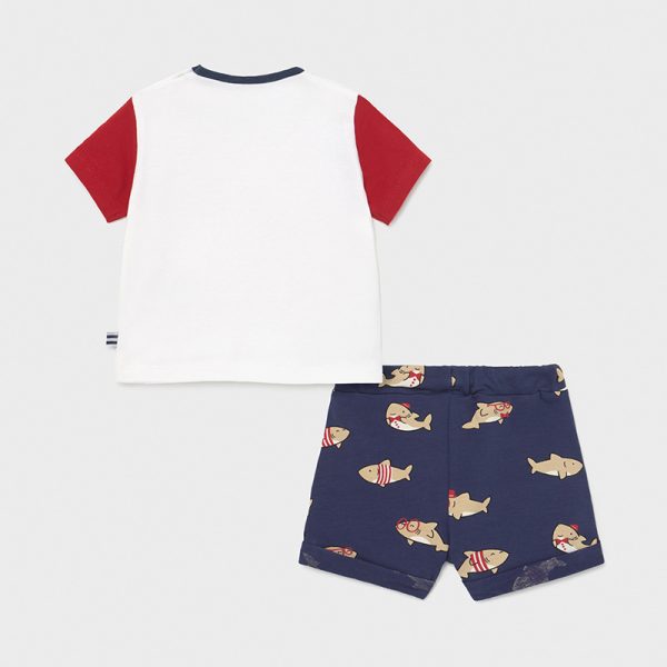 Conjunto calções estampado malha recém nascido menino - Image 4