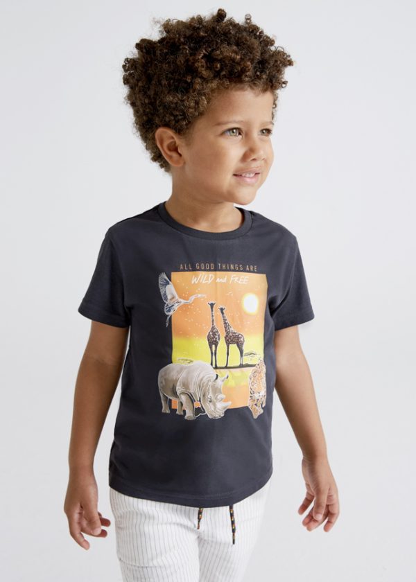 T-shirt PLAY WITH ECOFRIENDS menino - Image 1