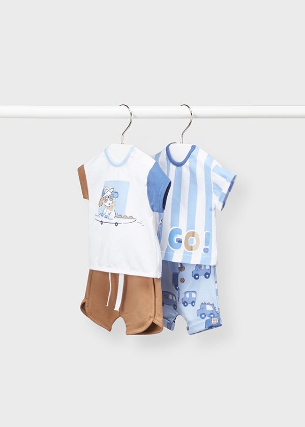 Conjunto 4 peças de malha recém nascido menino - Image 1