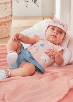 Conjunto saia ECOFRIENDS Lyocell Tencel™ recém nascido menina