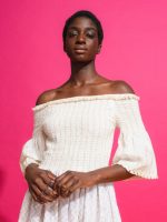 Vestido off the shoulder branco - Image 2