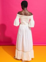Vestido off the shoulder branco - Image 3