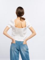 Blusa de linho manga balão - Image 4