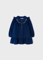 Vestido denim bordado