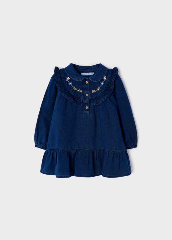Vestido denim bordado - Image 1