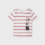 T-shirt com motivo estampado de algodão sustentável