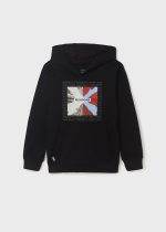 Sweat com capuz e estampado com capuz rapaz - Image 2