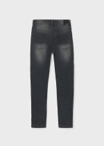 Calças slim fit com algodão sustentável - Image 3