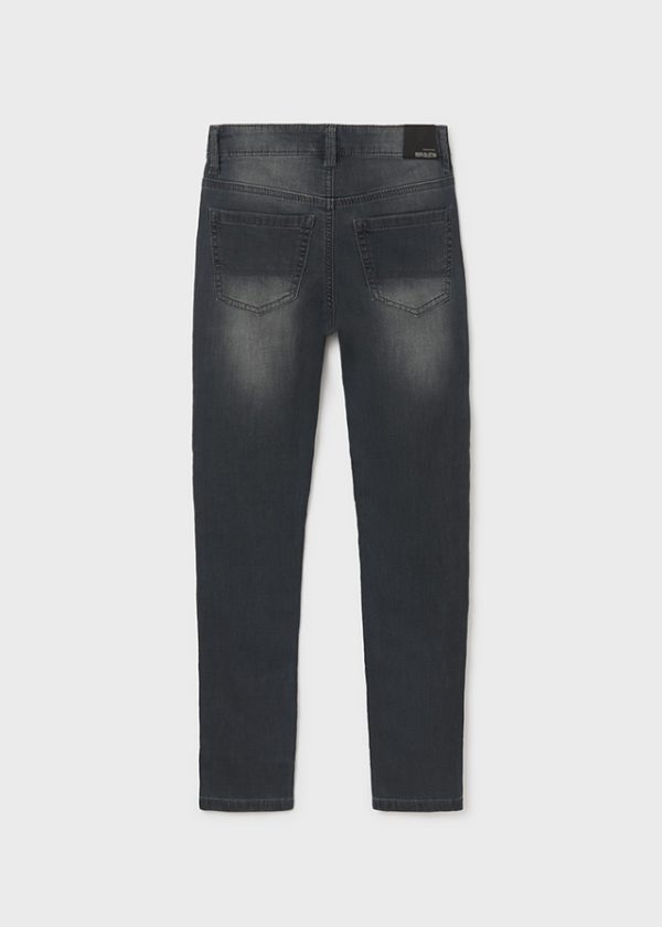 Calças slim fit com algodão sustentável - Image 3