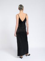 Vestido acetinado franzido - Image 4