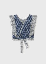 Blusa combinada com folhos de algodão - Image 4