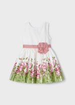 Vestido estampado de algodão menina