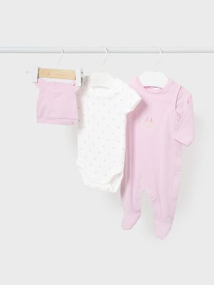 Conjunto pijama 3 peças Better Cotton recém nascido