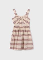 Vestido riscas piqué rapariga - Image 6