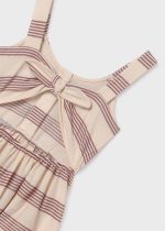 Vestido riscas piqué rapariga - Image 7