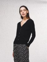 Cardigan em malha fina