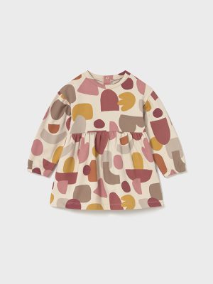 Vestido felpa estampado