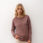 Camisola de malha com brilhantes