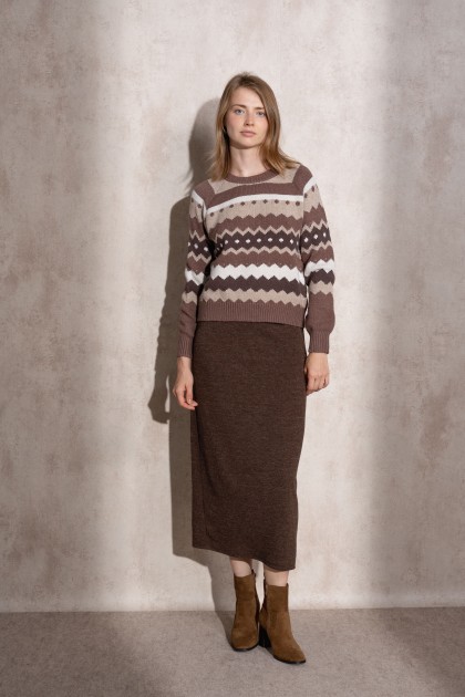 1752594746_18a689c4541c3e3490b8f3cb79ca093e Camisola de malha jaquard - Image 1